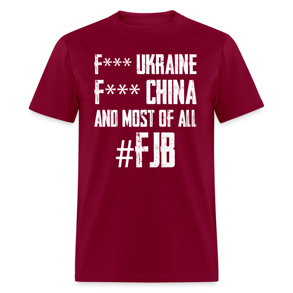 F*** Ukraine F*** China T-Shirt - burgundy