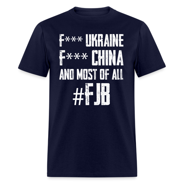 F*** Ukraine F*** China T-Shirt - navy