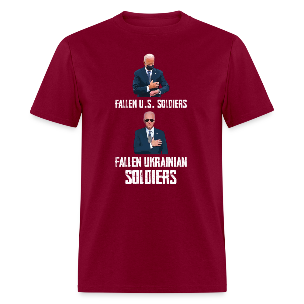 Fallen U.S. Soldiers T-Shirt - burgundy