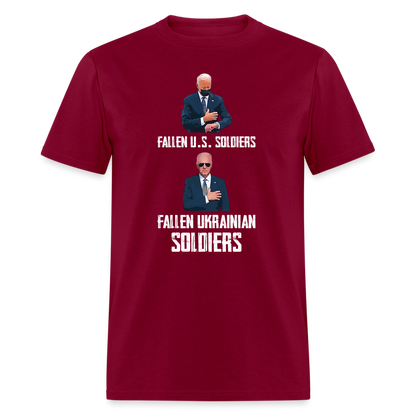 Fallen U.S. Soldiers T-Shirt - burgundy