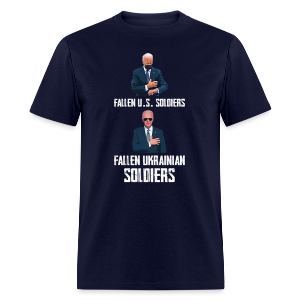 Fallen U.S. Soldiers T-Shirt - navy