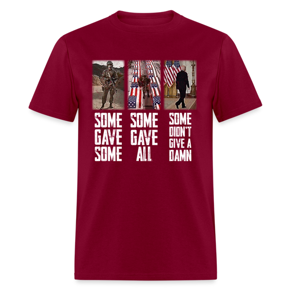 Some Don't Give a Damn T-Shirt - burgundy