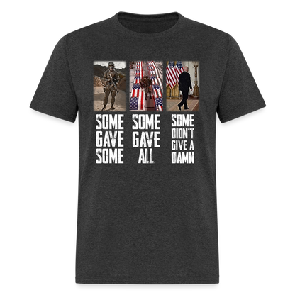 Some Don't Give a Damn T-Shirt - heather black