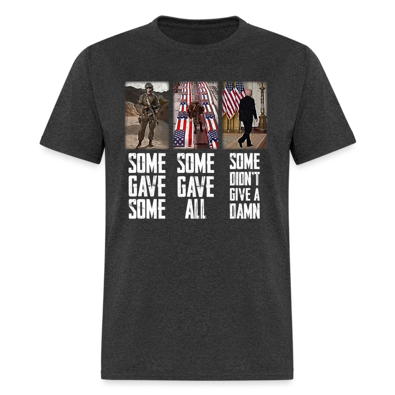 Some Don't Give a Damn T-Shirt - heather black