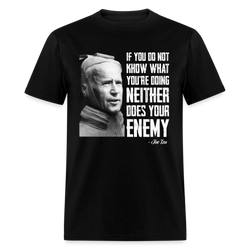 If You Don't Know What You Are Doing Neither Does Your Enemy T-Shirt - black