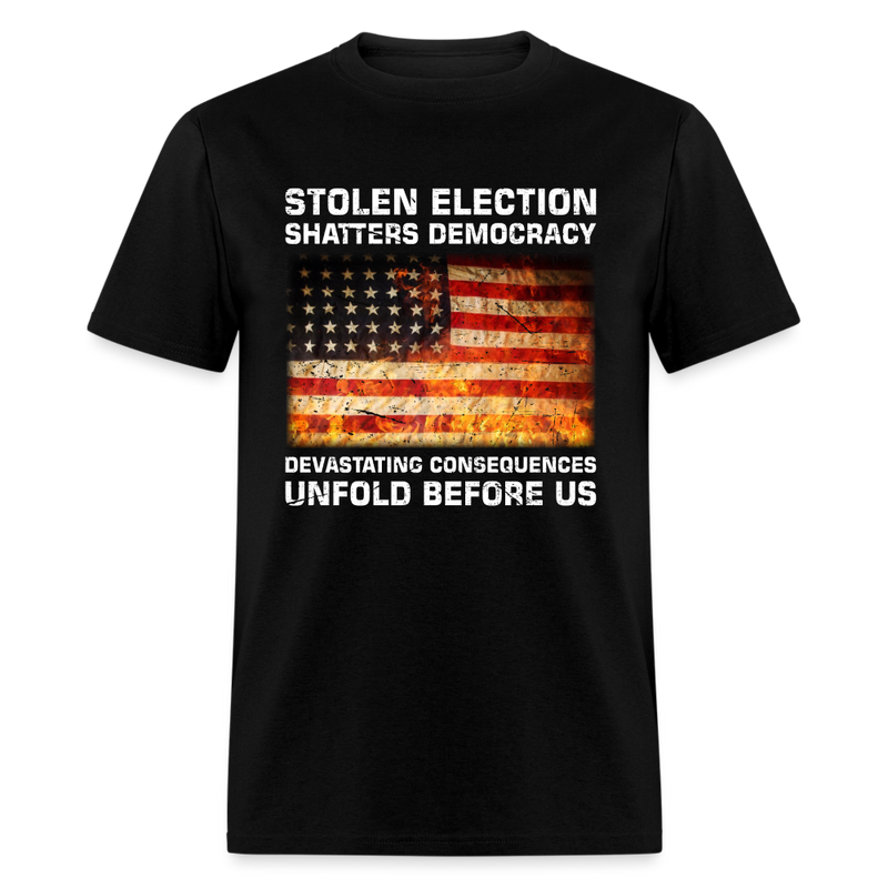 Devastating Consequences Unfold Before Us T-Shirt - black