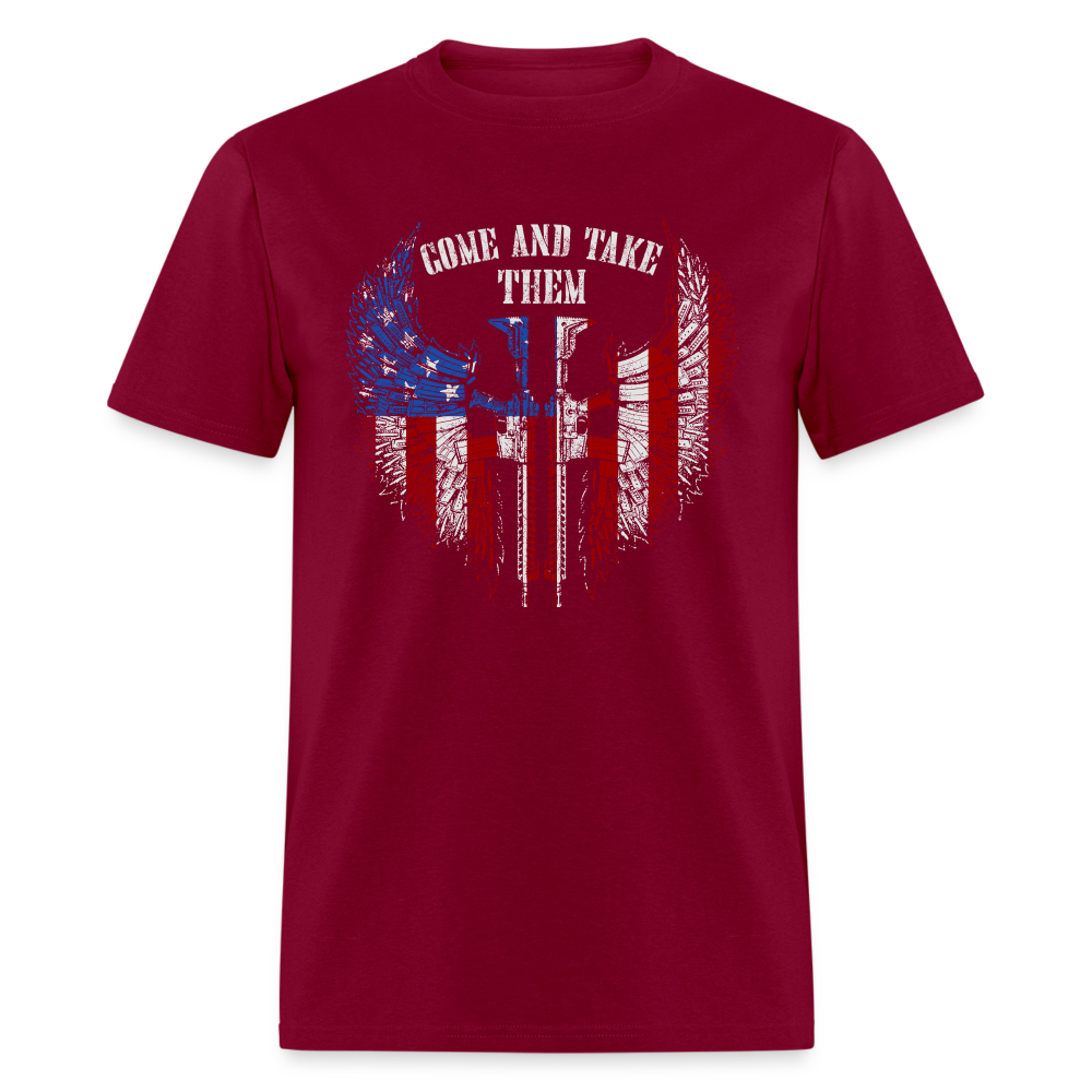 Come and Take Them T-Shirt - burgundy