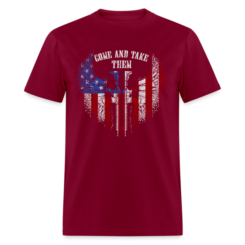 Come and Take Them T-Shirt - burgundy