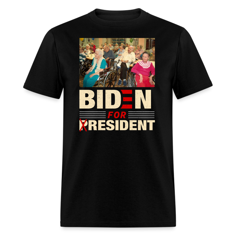 Biden For Resident T-Shirt - black