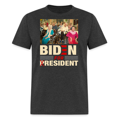 Biden For Resident T-Shirt - heather black