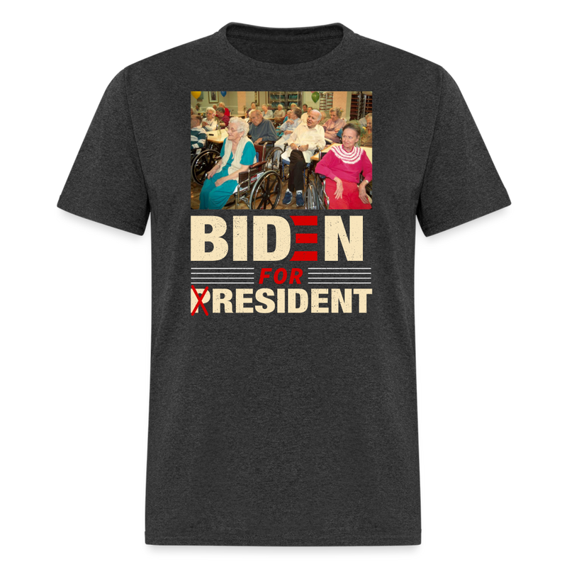 Biden For Resident T-Shirt - heather black