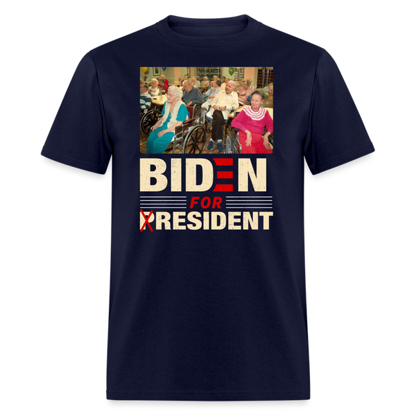 Biden For Resident T-Shirt - navy