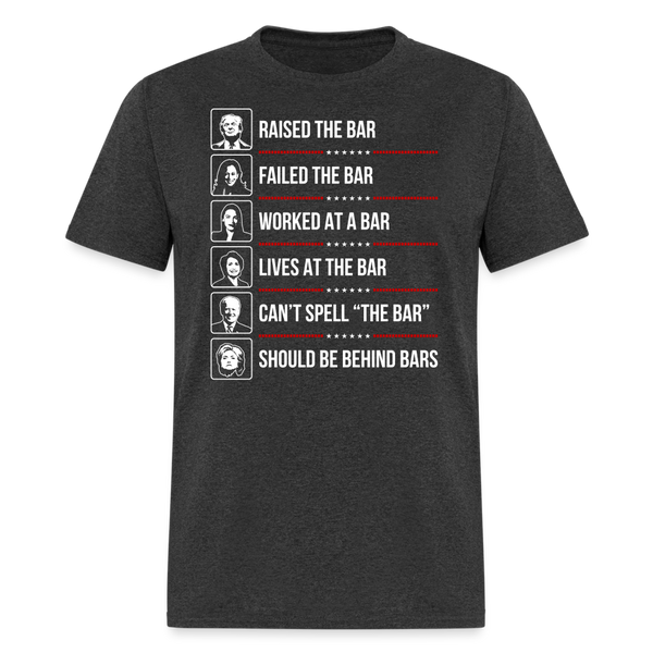 Should Be Behind Bars T-Shirt - heather black