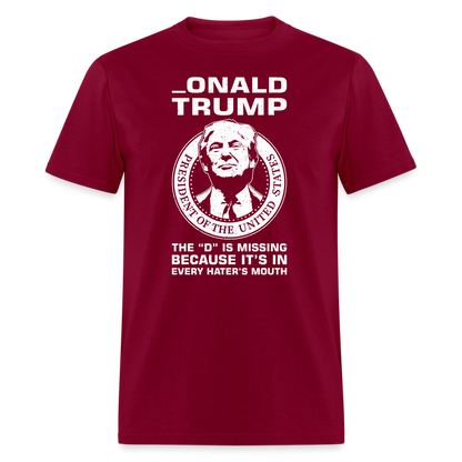 _onald Trump T-Shirt - burgundy