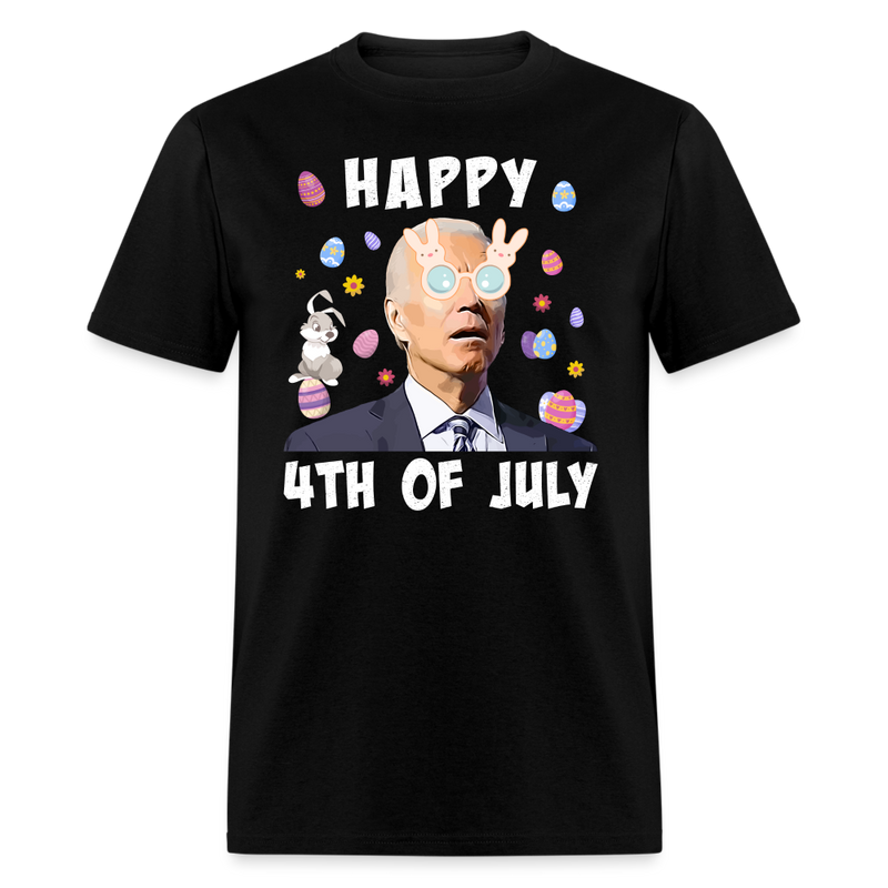 Happy 4th of July T-Shirt - black