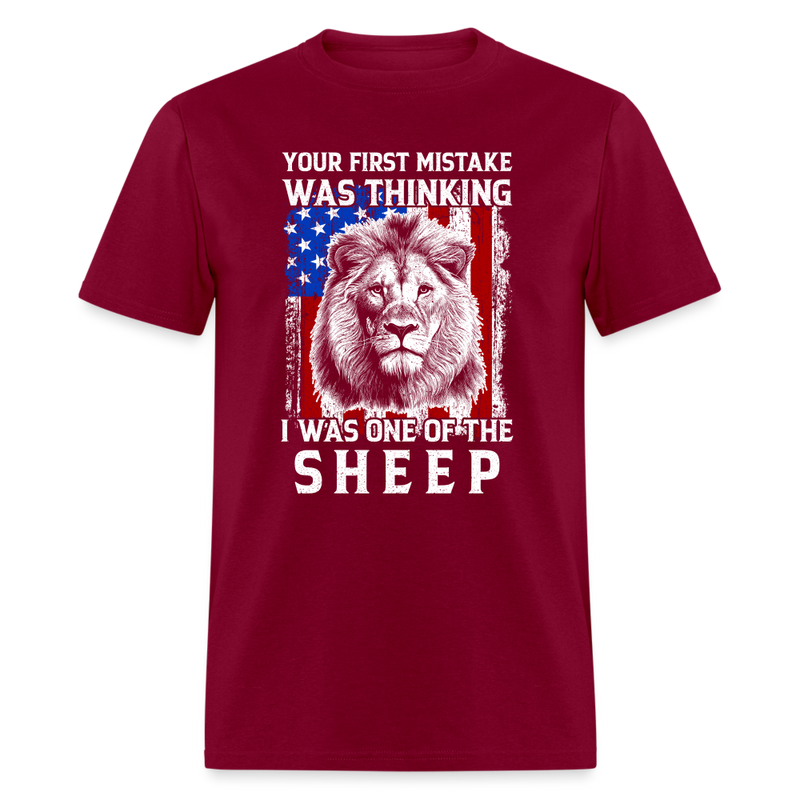 I Was One of the Sheep T-Shirt - burgundy