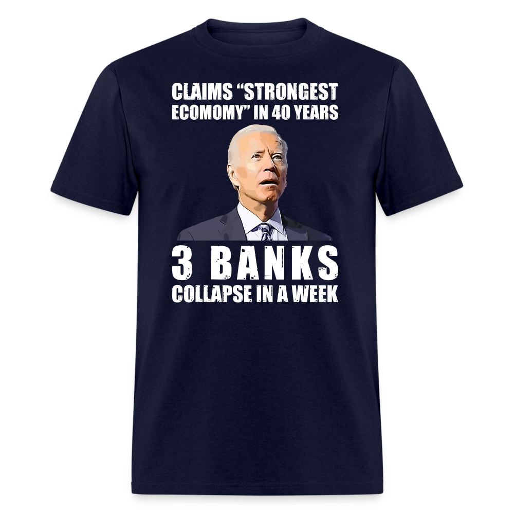 Strongest Economy in 40 Years T-Shirt - navy