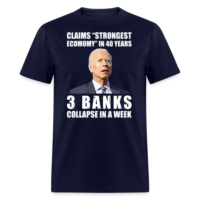 Strongest Economy in 40 Years T-Shirt - navy