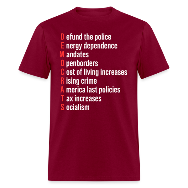 DEMOCRATS T-Shirt - burgundy