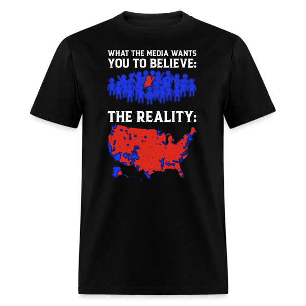Media Wants To Believe T-Shirt - black